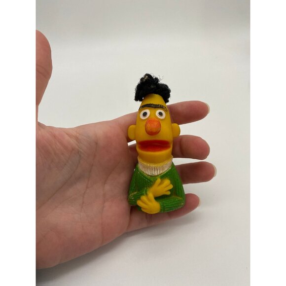 Vintage Sesame Street Bert Finger Puppet Figurine Toy - Picture 2 of 7
